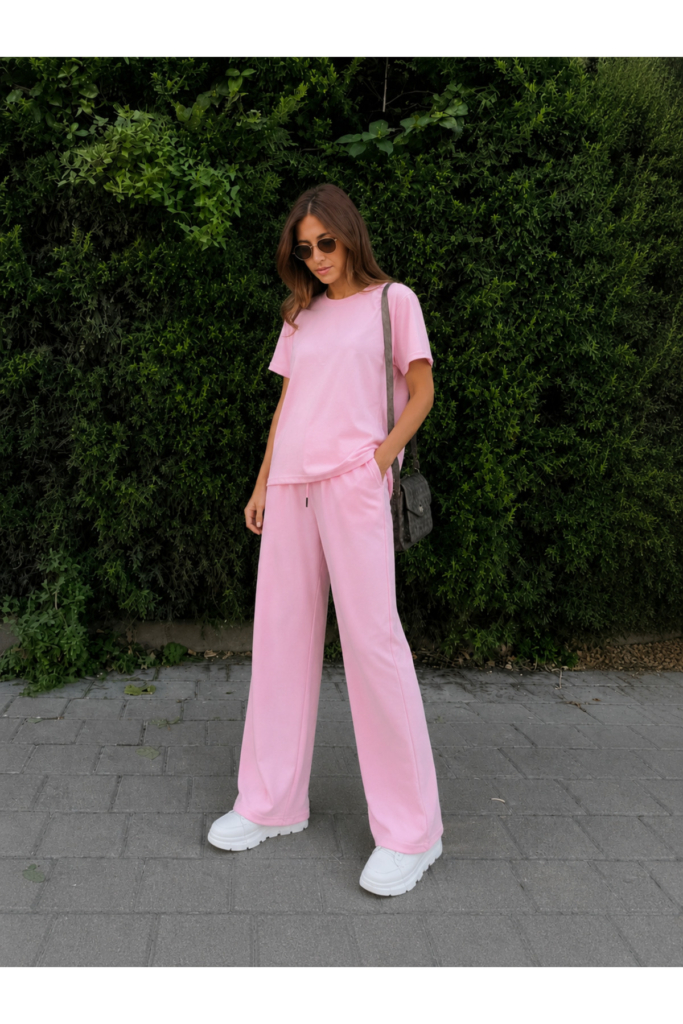 Basic Oversize Tişört & Bol Paça Eşofman Takımı