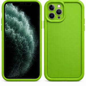 Yeşil iPhone 11 Pro Uyumlu Kamera Korumalı Telefon Kılıfı