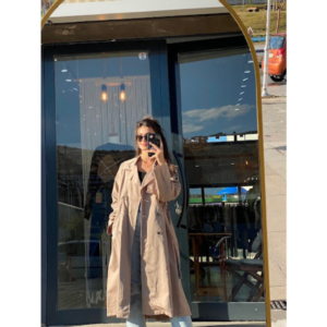 Oversize Düğmeli Trençkot – Bella Vita Signature