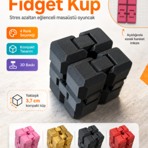 İnfinity Küp Stres Azaltıcı Sonsuz Hareketli Fidget Oyuncak