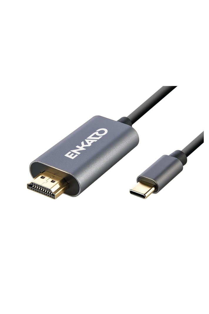 EKD TP40 Type C To HDMI Kablo 1.8 Metre 4K 30Hz Gri