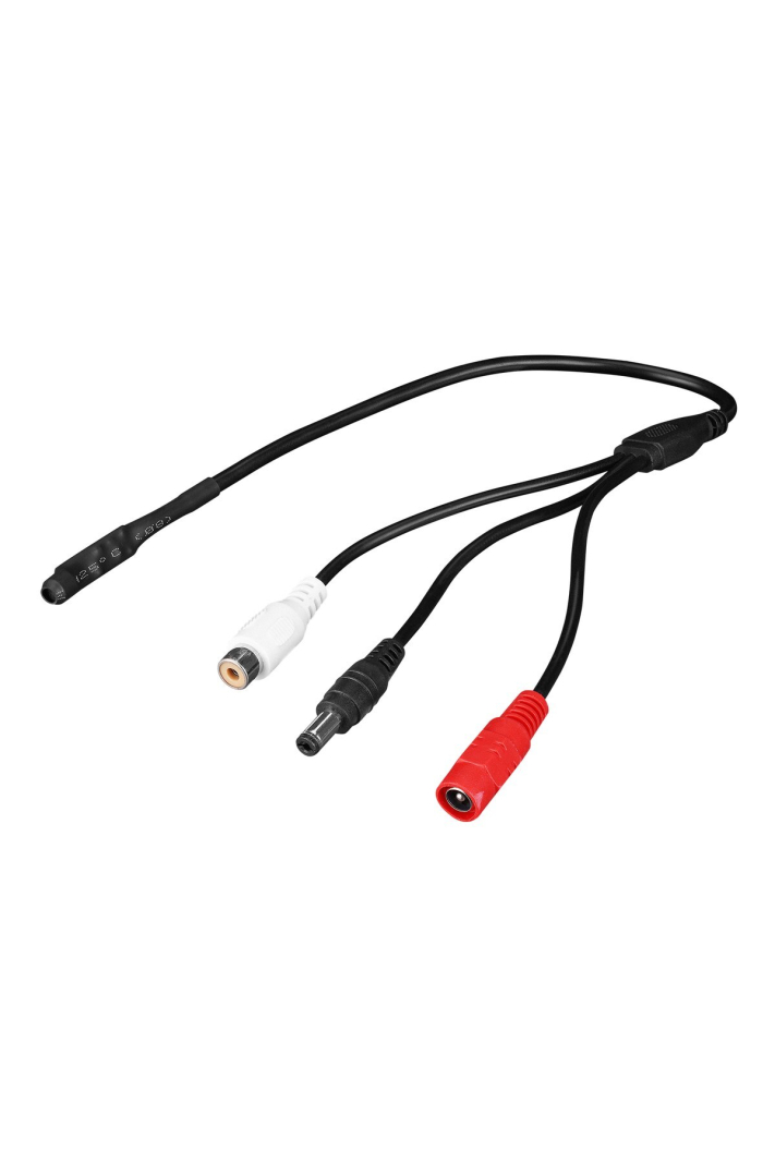 SL KAM410A Güvenlik Kamerası Mikrofonu 3 Jaklı RCA Ses Çıkışlı DC Ara Bağlantılı
