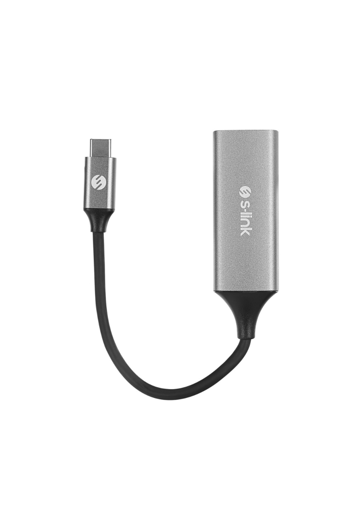 SW-U336 Gri Metal Type-C to RJ45 10/100/1000Mbps Gigabit Çevirici Adaptör – ürün görseli 2